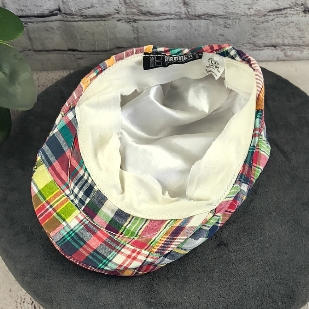 Broner Multicolor Plaid flat Snap Cap Hat, Large - Picture 4 of 11